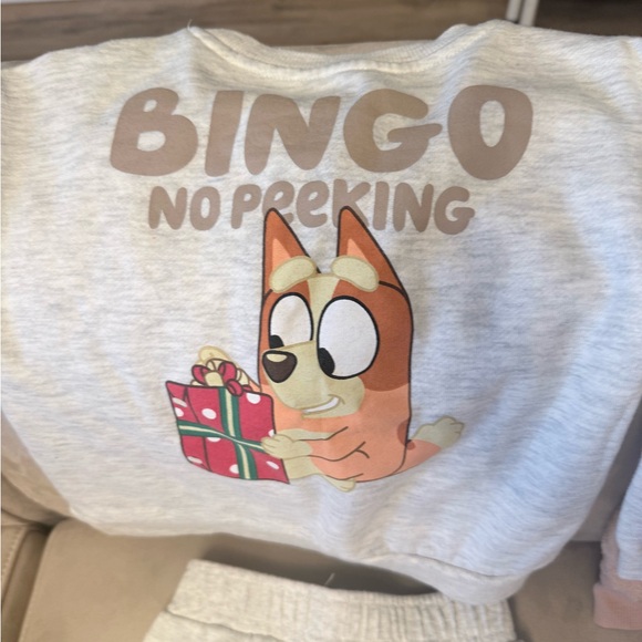Bluey Other - Gray Bingo No Peeking Sweatshirt